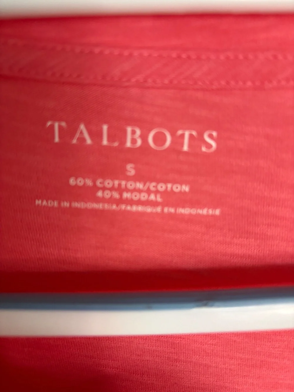 Talbots Ruched Cuff Crew Neck Tee - Picture 3 of 5